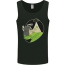 Cow Abduction Funny Alien UFO Food Mens Vest Tank Top Black