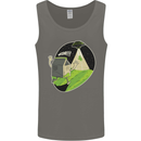 Cow Abduction Funny Alien UFO Food Mens Vest Tank Top Charcoal