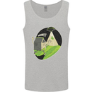 Cow Abduction Funny Alien UFO Food Mens Vest Tank Top Sports Grey