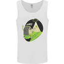 Cow Abduction Funny Alien UFO Food Mens Vest Tank Top White