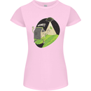 Cow Abduction Funny Alien UFO Food Womens Petite Cut T-Shirt Light Pink