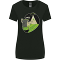 Cow Abduction Funny Alien UFO Food Womens Wider Cut T-Shirt Black