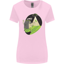 Cow Abduction Funny Alien UFO Food Womens Wider Cut T-Shirt Light Pink