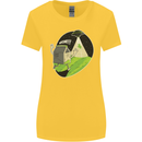Cow Abduction Funny Alien UFO Food Womens Wider Cut T-Shirt Yellow
