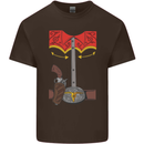 Cowboy Fancy Dress Costume Outfit Stag Do Kids T-Shirt Childrens Chocolate