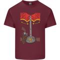 Cowboy Fancy Dress Costume Outfit Stag Do Mens Cotton T-Shirt Tee Top Maroon