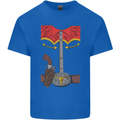 Cowboy Fancy Dress Costume Outfit Stag Do Mens Cotton T-Shirt Tee Top Royal Blue