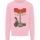 Cowboy Fancy Dress Costume Outfit Stag Do Mens Sweatshirt Jumper Light Pink