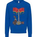 Cowboy Fancy Dress Costume Outfit Stag Do Mens Sweatshirt Jumper Royal Blue