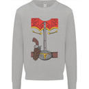 Cowboy Fancy Dress Costume Outfit Stag Do Mens Sweatshirt Jumper Sports Grey