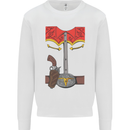 Cowboy Fancy Dress Costume Outfit Stag Do Mens Sweatshirt Jumper White