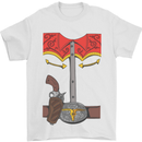 Cowboy Fancy Dress Costume Outfit Stag Do Mens T-Shirt Cotton Gildan White