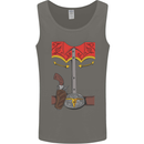 Cowboy Fancy Dress Costume Outfit Stag Do Mens Vest Tank Top Charcoal