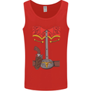 Cowboy Fancy Dress Costume Outfit Stag Do Mens Vest Tank Top Red