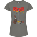 Cowboy Fancy Dress Costume Outfit Stag Do Womens Petite Cut T-Shirt Charcoal