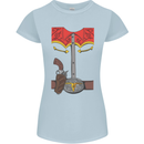 Cowboy Fancy Dress Costume Outfit Stag Do Womens Petite Cut T-Shirt Light Blue