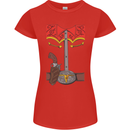 Cowboy Fancy Dress Costume Outfit Stag Do Womens Petite Cut T-Shirt Red