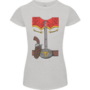 Cowboy Fancy Dress Costume Outfit Stag Do Womens Petite Cut T-Shirt Sports Grey