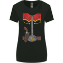 Cowboy Fancy Dress Costume Outfit Stag Do Womens Wider Cut T-Shirt Black