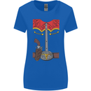 Cowboy Fancy Dress Costume Outfit Stag Do Womens Wider Cut T-Shirt Royal Blue