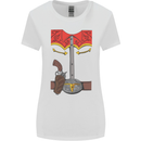 Cowboy Fancy Dress Costume Outfit Stag Do Womens Wider Cut T-Shirt White