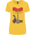 Cowboy Fancy Dress Costume Outfit Stag Do Womens Wider Cut T-Shirt Yellow