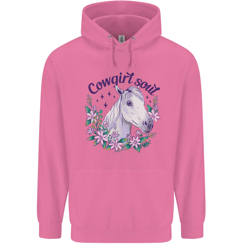Cowgirl Soul Equestrian Horse Childrens Kids Hoodie Azalea