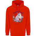 Cowgirl Soul Equestrian Horse Childrens Kids Hoodie Bright Red