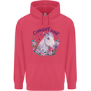 Cowgirl Soul Equestrian Horse Childrens Kids Hoodie Heliconia