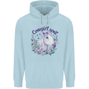 Cowgirl Soul Equestrian Horse Childrens Kids Hoodie Light Blue