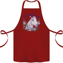 Cowgirl Soul Equestrian Horse Cotton Apron 100% Organic Maroon