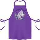 Cowgirl Soul Equestrian Horse Cotton Apron 100% Organic Purple