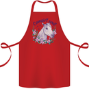 Cowgirl Soul Equestrian Horse Cotton Apron 100% Organic Red