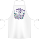 Cowgirl Soul Equestrian Horse Cotton Apron 100% Organic White