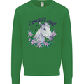 Cowgirl Soul Equestrian Horse Kids Sweatshirt Jumper Irish Green