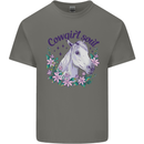 Cowgirl Soul Equestrian Horse Mens Cotton T-Shirt Tee Top Charcoal