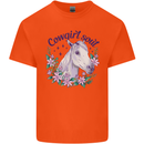 Cowgirl Soul Equestrian Horse Mens Cotton T-Shirt Tee Top Orange