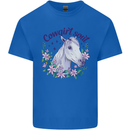 Cowgirl Soul Equestrian Horse Mens Cotton T-Shirt Tee Top Royal Blue