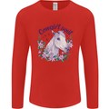 Cowgirl Soul Equestrian Horse Mens Long Sleeve T-Shirt Red