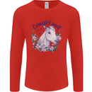 Cowgirl Soul Equestrian Horse Mens Long Sleeve T-Shirt Red