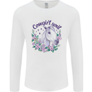 Cowgirl Soul Equestrian Horse Mens Long Sleeve T-Shirt White
