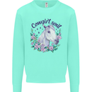Cowgirl Soul Equestrian Horse Mens Sweatshirt Jumper Peppermint
