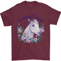 Cowgirl Soul Equestrian Horse Mens T-Shirt 100% Cotton Maroon