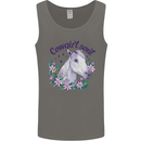 Cowgirl Soul Equestrian Horse Mens Vest Tank Top Charcoal