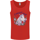Cowgirl Soul Equestrian Horse Mens Vest Tank Top Red