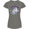Cowgirl Soul Equestrian Horse Womens Petite Cut T-Shirt Charcoal