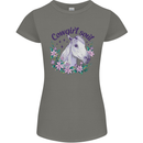 Cowgirl Soul Equestrian Horse Womens Petite Cut T-Shirt Charcoal