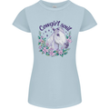 Cowgirl Soul Equestrian Horse Womens Petite Cut T-Shirt Light Blue