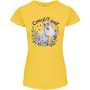 Cowgirl Soul Equestrian Horse Womens Petite Cut T-Shirt Yellow