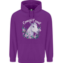Cowgirl Soul Equestrian Horses Childrens Kids Hoodie Purple